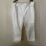 NYDJ  Not Your Daughters Jeans white cuffed ankle jeans 20W plus Photo 8