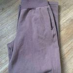 Athleta Sweat Pants Retro Plush Wide Leg Soft Warm Purple Lilac Lavender Size M Photo 0
