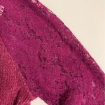 Anthropologie NWT By Anthropologies PLUM Lace-Sleeve Sweater Top Photo 2