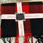 Victoria's Secret NWT  Sparkle Scarlet Buffalo Check Scarf Photo 0