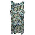NEW J. Jill Wearever Tropical Resort Vacation Leaf Stretch Tank Dress Size L Green Size L Photo 4