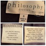 Philosophy  Half Sleeve Swing Trapeze Tshirt Dress Black S Photo 8