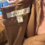 Gold/bronze cross neck long dress Gold Photo 2