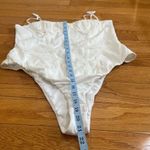 ZARA  Linen Blend Corset Bodysuit  size small white/cream color Valentines Day XL Photo 10