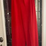 Lasula Womens Sexy Front Split Pants In Red Size 14 Photo 0