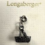 Longaberger  Basket Gathering Basket Charm Antiqued Silver Tone NEW Photo 0