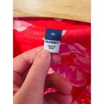Old Navy NWT  Cutout MIDI‎  Dress Red Pink Floral, Short Sleeve, Button Front XL Photo 5