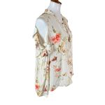 Maven West  Ruffle Sleeve Floral Cold Shoulder Blouse Large Photo 1