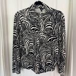 Rafaella  Black and White Zebra Print Jacket Photo 1
