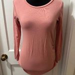 Old Navy Pink Maternity Fitted Long Sleeve Top in S Photo 0