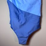 Summersalt  Side Stroke One Shoulder One Piece Swimsuit White Blue 10 Photo 2