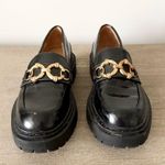 Circus by Sam Edelman Circus NY by Sam Edelman Ella Loafer in Patent Black with Gold Size 7 Photo 1