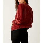 Free People NWT Becky Jacket in garnet grotto color size small Photo 2