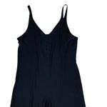 Athleta Black Wide Leg Jumpsuit Medium Soft Lightweight Stretch Travel Lounge Photo 4