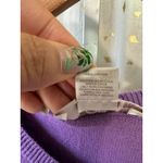 Ann Taylor LOFT Factory Ribbed Short Sleeve Button Down Cardigan Petite M Purple Size undefined Photo 5