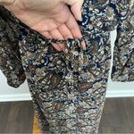 Natural Life Dress Maxi Floral Shimmery Lined Boho Bohemian Romantic Blue Gold Photo 13