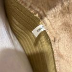 Harold's Faux Suede Knit Jacket Faux Fur Collar Acrylic Polyester size Small tan Photo 7