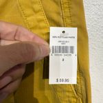 Gap  Mustard Yellow Girlfriend Chino Stretch Mid Rise Pants Sz 2 NWT Photo 6