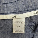 Bcg Plus Lifestyle Cuff Chambray Medieval Blue Shorts Size 3X NWT Photo 5