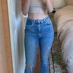 ZARA High Waisted Ripped Jeans Photo 0