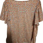 LC Lauren Conrad Flutter Sleeve Tee - Lavendar Ditzy Photo 2