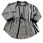 PHASOR Women's‎ M Stripe Blouse Top Flowy Neutal Business Casual Office White Size M Photo 0