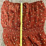 Forever 21  Rust Strapless Jumpsuit with Floral Pattern Size Small NWOT Photo 7