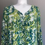 Margaritaville Batik Lace Up Tunic Swim Cover Photo 1