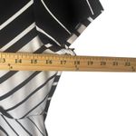 Chico's  Women's Size 1 Small Black White Geometric Striped Maxi Dress‎ Photo 7