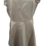 Lindy Bop Leona Almond Polka Dot‎ Mesh Prom Dress Beige Plus Size 3XL Photo 4