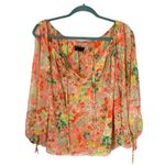 BCBGMAXAZRIA BCBG Floral Multi-Color Top Photo 0