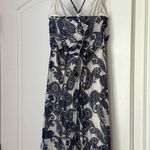 EXPRESS Blue and white paisley maxi dress Photo 3