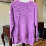 Seven7 Comfy Chenille Textured Sweater New  Medium Womens Pullover Wild Orchid Photo 2