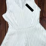 Apt. 9  Women’s Size 8 White Lacey Sleeveless Fit & Flare Dress • Mesh Texture NWT Photo 8