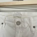 Mother Women’s White 26 Little Miss Lacey Looker Ankle Fray Jeans Photo 3