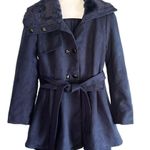 Zeagoo  Womens Fashion Faux Fur Lapel Double-breasted Photo 1