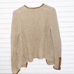 Lucky Brand  leather trim cardigan sweater Size Small Photo 3