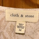 Anthropologie Cloth & Stone Long Sleeve Romper Size Med EUC MADE IN USA Photo 1