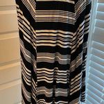 Apt. 9  || Black/white striped skirt w/ front slits Photo 2