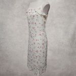 American Eagle  90s/y2k pale yellow floral ruffled slip dress size 12 Photo 4