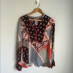 Johnny Was  Roslyn Toni Floral Patchwork Blouse Small Photo 1