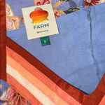 Farm Rio NEW  Blue Superbloom Tapestry Belted Maxi Dress sz S Photo 5