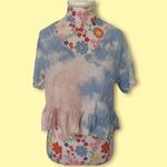 Wild Fable Boxy Patriotic Tie-Dye Top  Photo 0