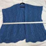 Aerie Blue Soft Loose Knit Open Cardigan Photo 3