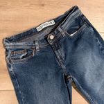 EXPRESS  Y2K / Vintage Dark Blue Low Slung Fit Flare Jeans Photo 1