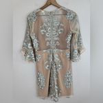 For Love & Lemons Free People x Temecula Mini Dress Silver Lace Large $248 Photo 12