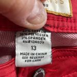 Angel Kiss Los Angeles Red Cotton stretchy skinny jeans size 13 Photo 6