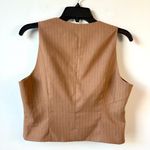 Favorite Daughter Vest Camel Pinstripe M Brown Size M Photo 6