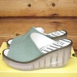 Fly London NWT  Jade Green Wedge Slides Photo 1