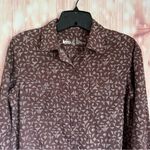 REI Women’s Brown Geometric Pattern Button Down Outdoor Hiking Shirt Size XS Photo 1